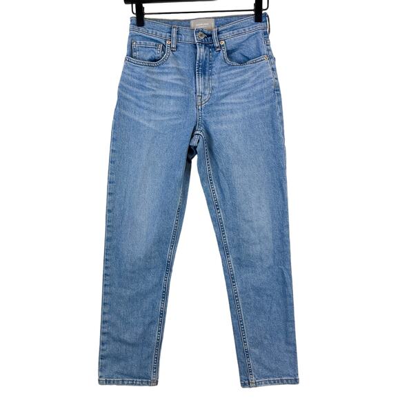 Everlane Size 25 Crop The Cheeky Jean Mid-Rise 26” Skinny - Picture 1 of 10